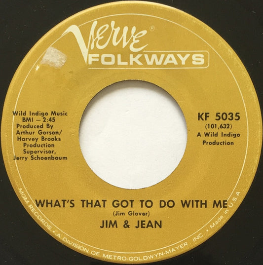 Jim & Jean - What's That Got To Do With Me / Stalemate (7")