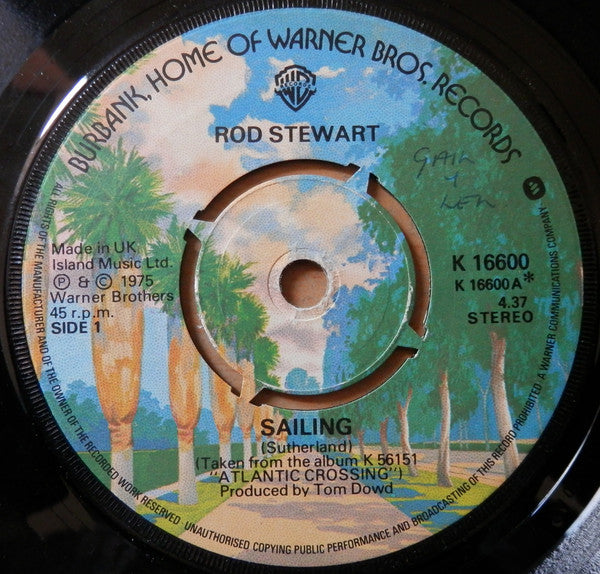 Rod Stewart - Sailing (7", Kno)