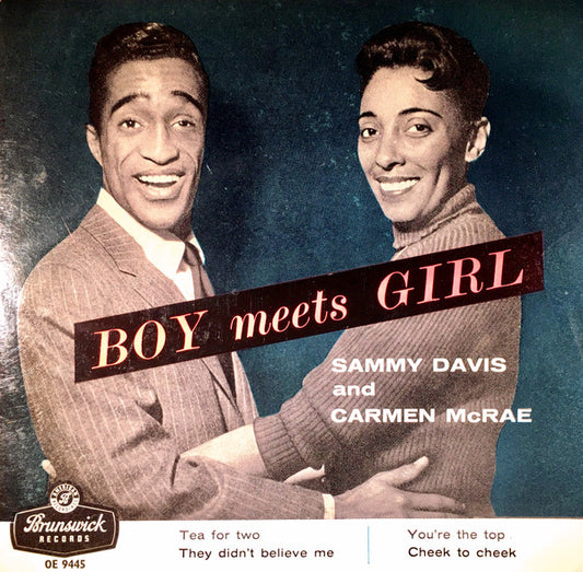 Sammy Davis Jr., Carmen McRae - Boy Meets Girl (7", EP)