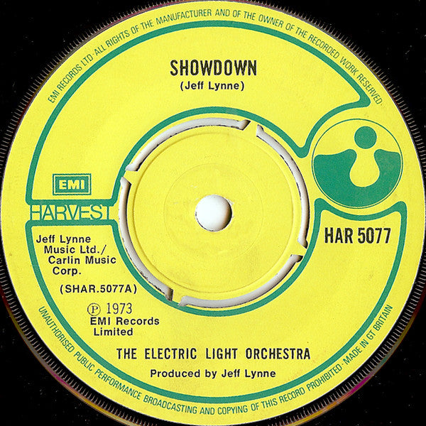 The Electric Light Orchestra* - Showdown (7", Single)