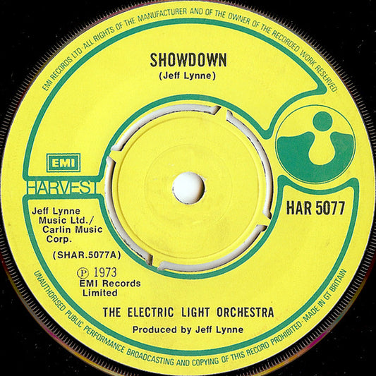 The Electric Light Orchestra* - Showdown (7", Single)