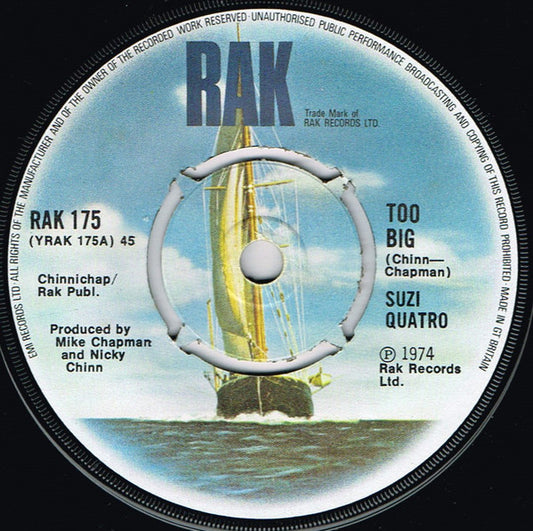 Suzi Quatro - Too Big (7", Single)