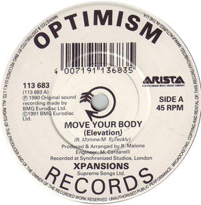 Xpansions - Move Your Body (7", Single, Pin)