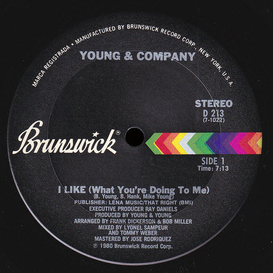 Young & Company - I Like (What You're Doing To Me) (12")