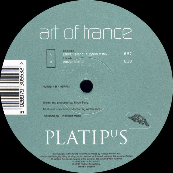 Art Of Trance - Easter Island (12")